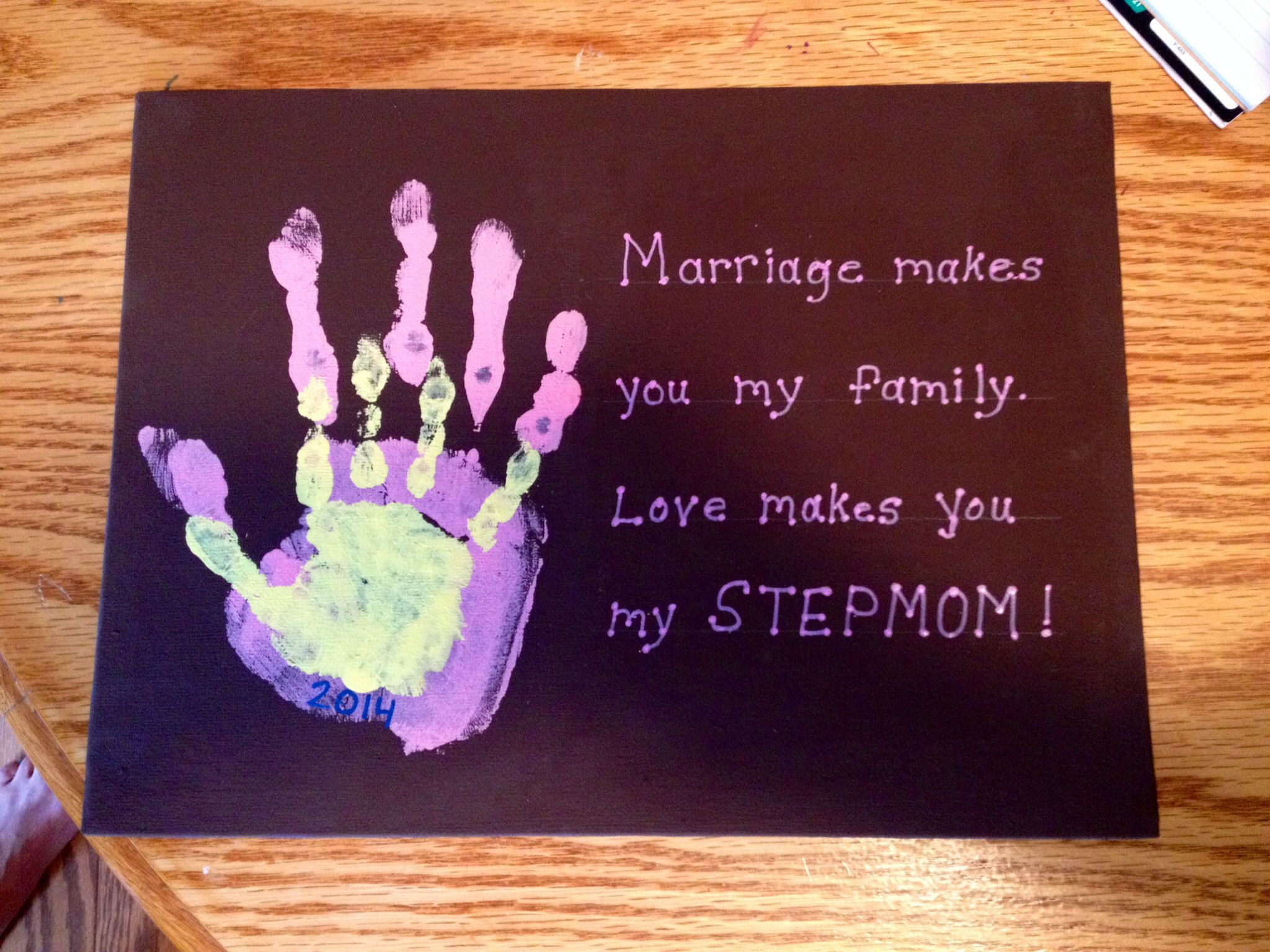 Gift Ideas For Stepmother
 Great t idea for new stepmoms Made it as a wedding