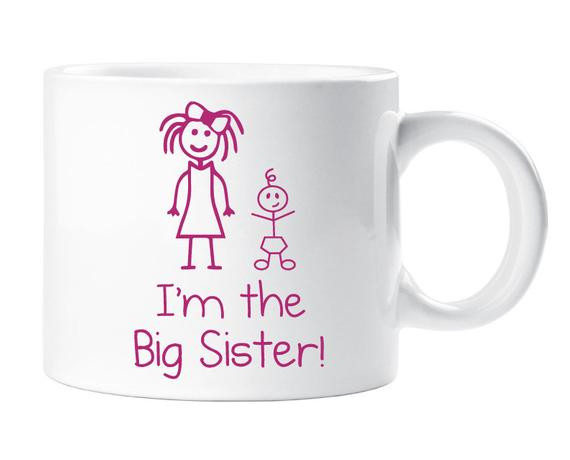 Gift Ideas From Baby To Big Sister
 Kids Smug Mug Im The Big Sister Gift Idea Childrens New Baby