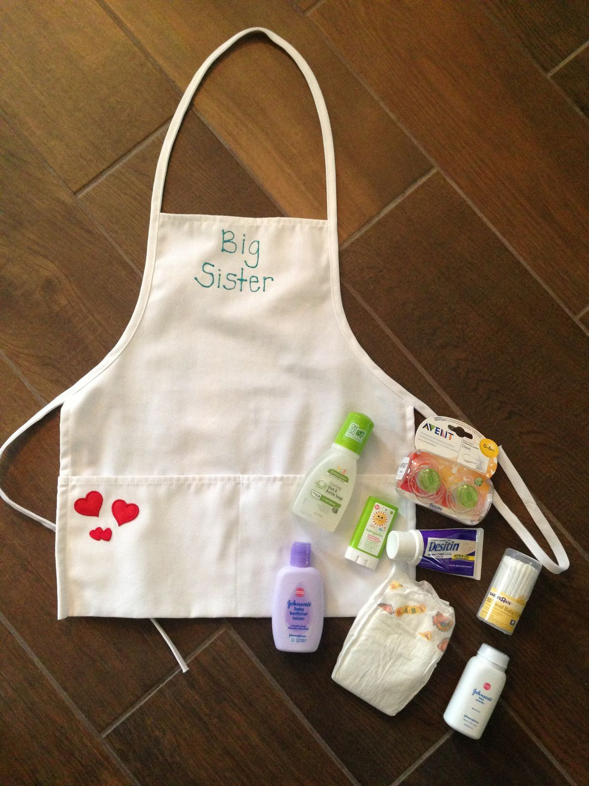 Gift Ideas From Baby To Big Sister
 big sister apron basket