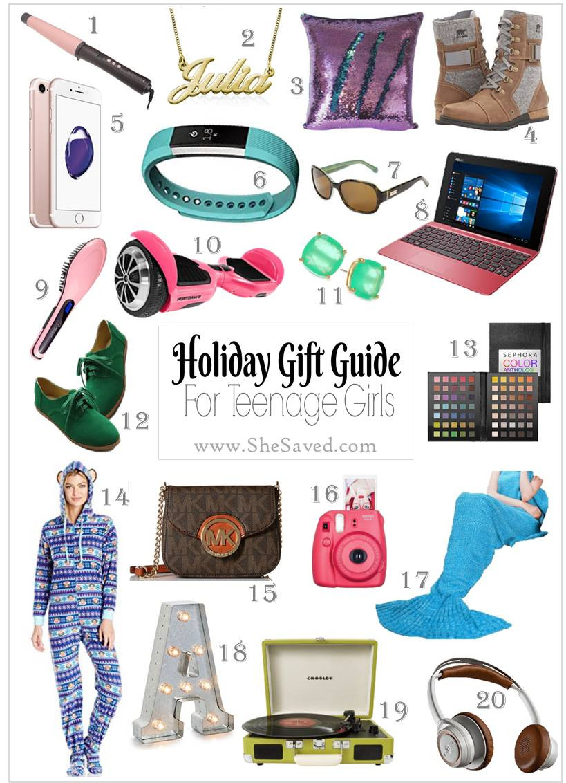 Gift Ideas Teenage Girls
 HOLIDAY GIFT GUIDE Gifts for Teen Girls SheSaved