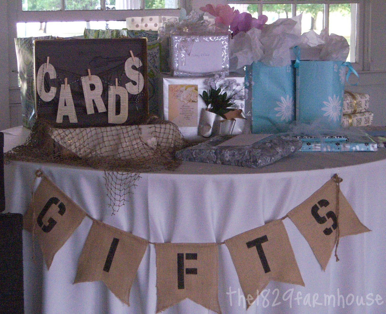 Gift Table Baby Shower Ideas
 rustic vintage t table