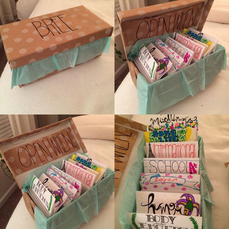Gifts For Friends DIY
 "Open When" Letters for long distance friendship
