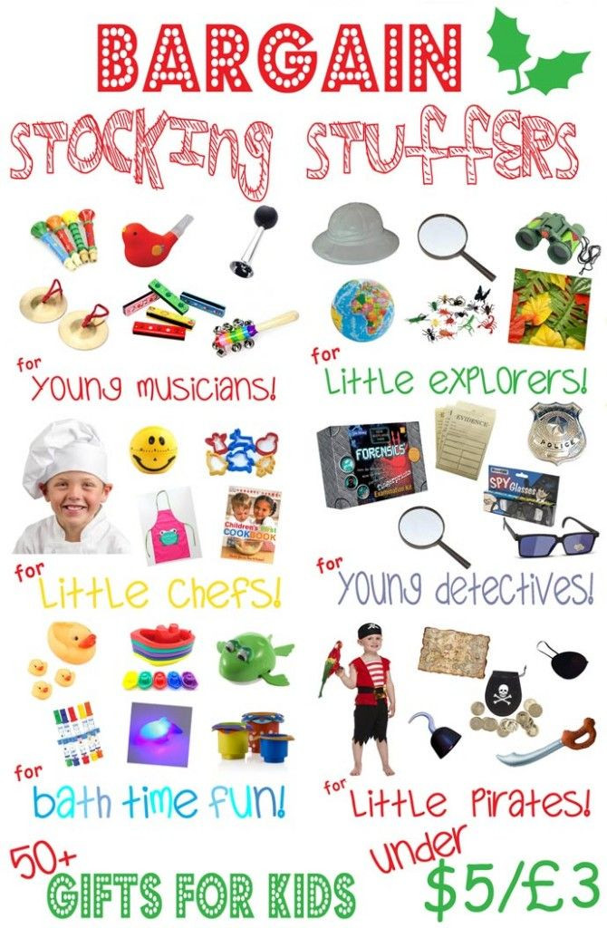 Gifts For Kids Under $5
 Best Stocking Stuffers Gifts For Kids under £3 $5