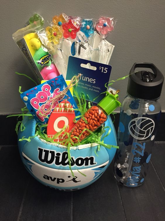 Gifts For Kids Who Love Sports
 Volleyball Easter Basket Easter Pinterest