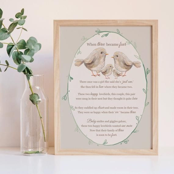 Gifts For Second Child
 Gift for mum to be 2nd child poem second child keepsake
