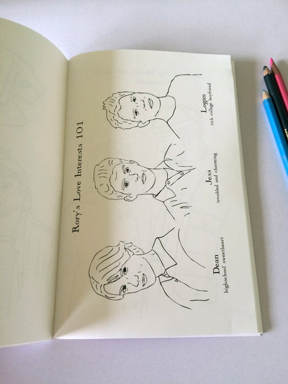 Gilmore Girls Coloring Book
 Gilmore Girls Coloring Book by TheCardArchitect on Etsy