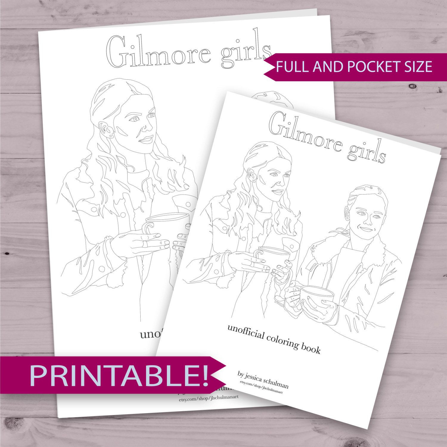 Gilmore Girls Coloring Book
 Gilmore Girls Coloring Book Printable Unofficial Gilmore