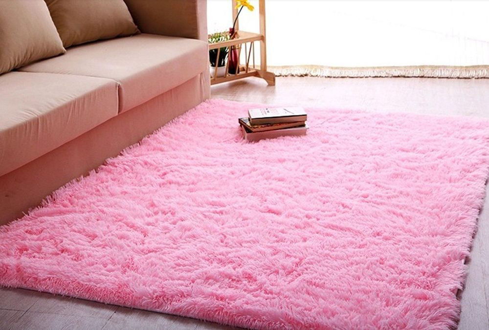 Girl Bedroom Rugs
 ltra Soft 4 5 Cm Thick Indoor Morden Area Rug Baby Pink