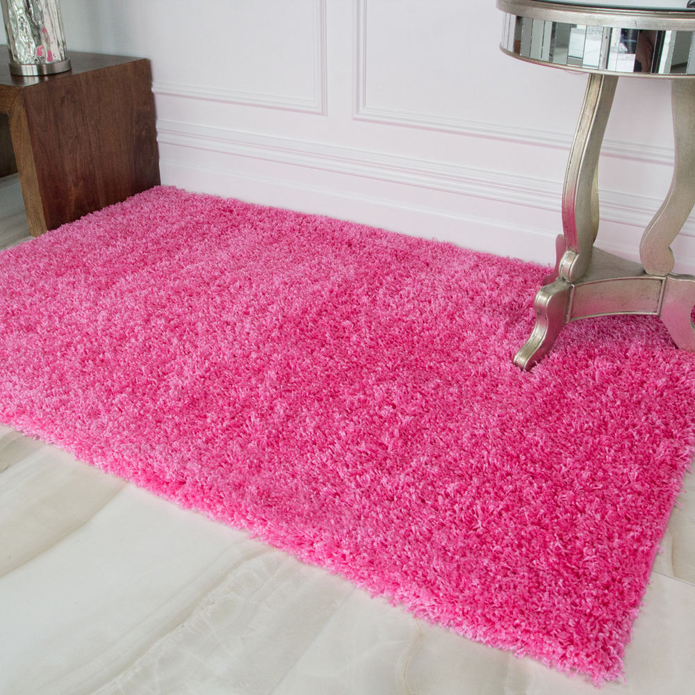 Girl Bedroom Rugs
 Candy Pink Girls Shaggy Rug for Living Room Bedroom House
