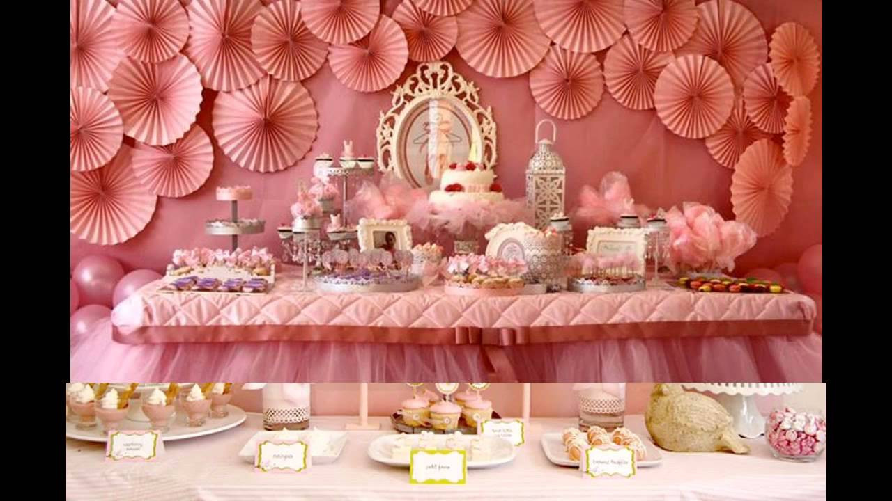 Girl Birthday Party Decorations
 Baby girl birthday party themes decorations at home