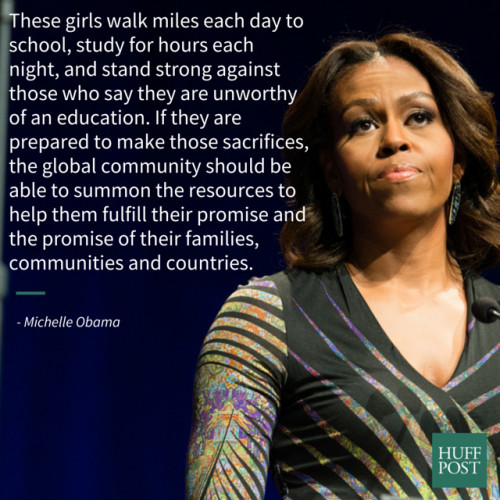 Girl Education Quotes
 Michelle Obama Writes Op Ed How Educated Girls Be e