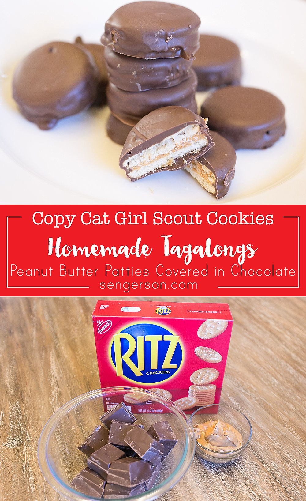 Girl Scout Cookies Peanut Butter
 Copy Cat Homemade Peanut Butter Patties Tagalongs Girl Scouts