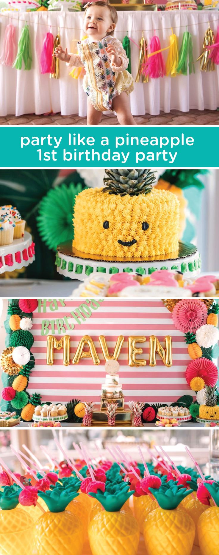 Girl Summer Birthday Party Ideas
 "Party Like a Pineapple" Tropical Birthday Party