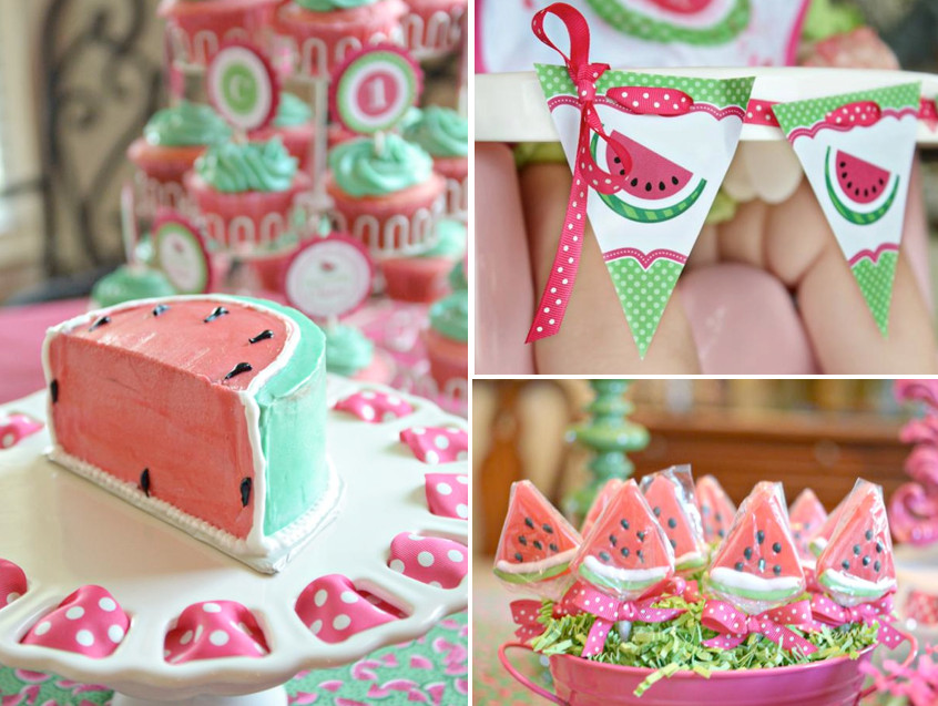 Girl Summer Birthday Party Ideas
 Kara s Party Ideas Watermelon Fruit Summer Girl 1st