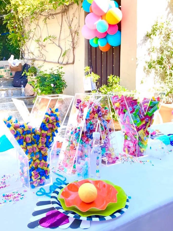 Girls 10Th Birthday Party Ideas
 Kara s Party Ideas Colorful Modern 10th Birthday Party