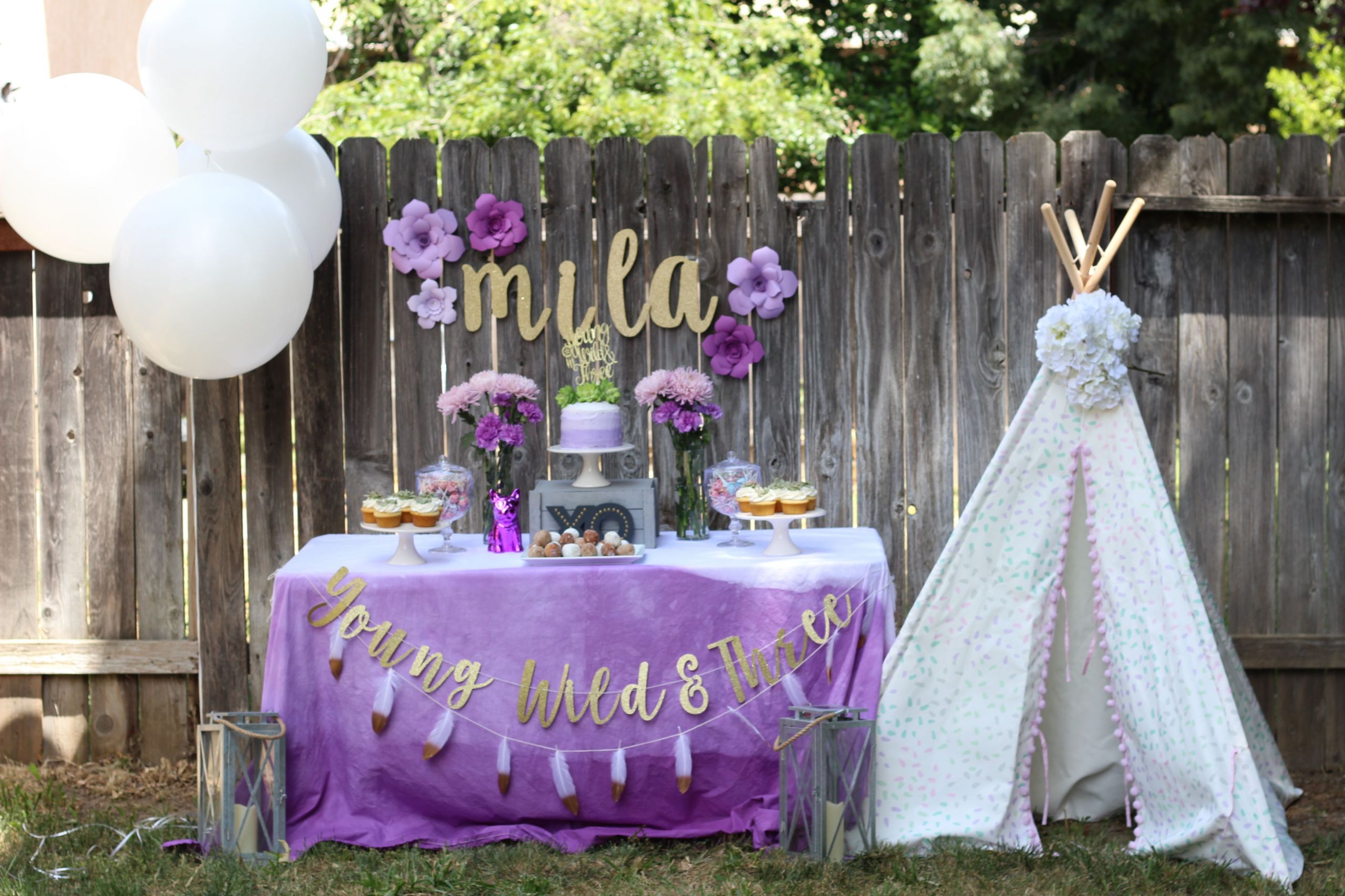 Girls 3Rd Birthday Party Ideas
 Young wild and three birthday party birthday party themes