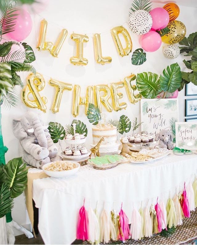 Girls 3Rd Birthday Party Ideas
 Young wild and three