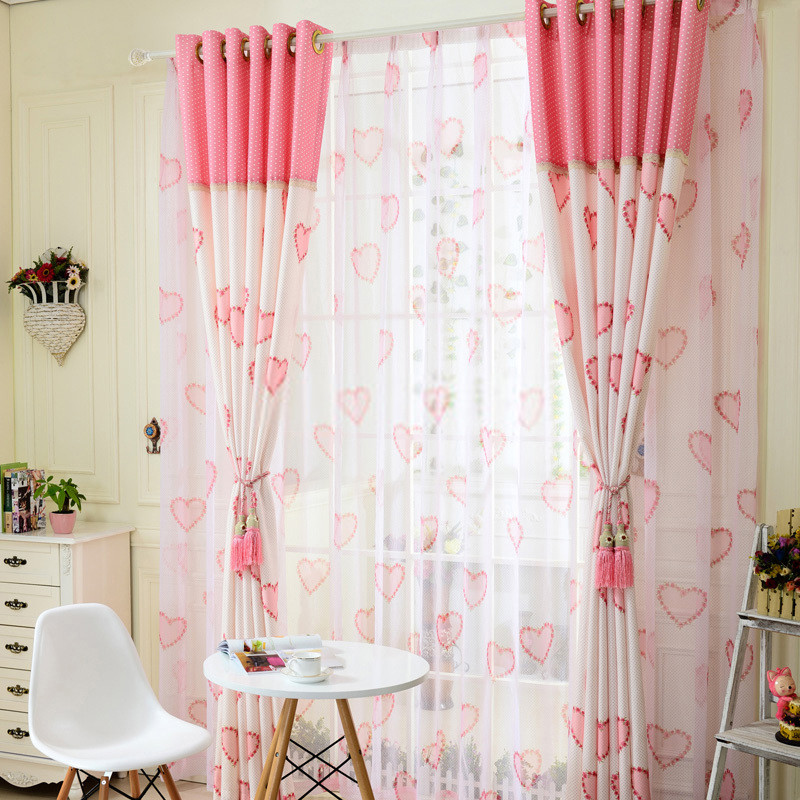 Girls Bedroom Curtains
 Pink color lovely affordable curtains for Girls Room