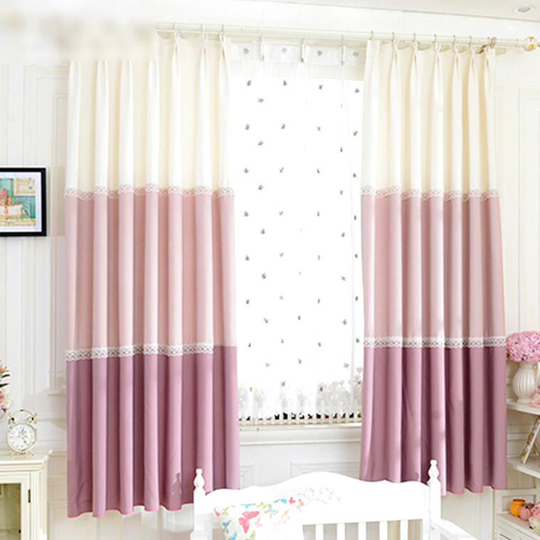 Girls Bedroom Curtains
 Korean Bay Window Curtains With Lace Girls Room