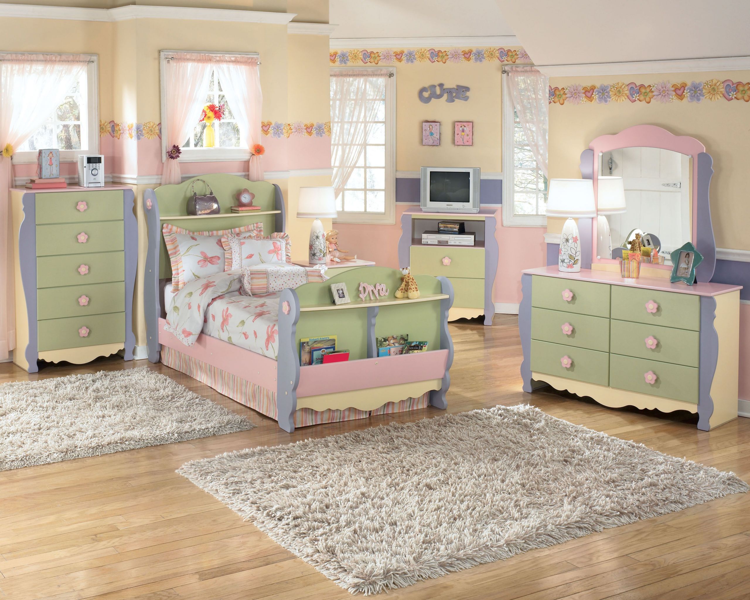 Girls Bedroom Sets Furniture
 Such a sweet Ashley Furniture HomeStore bedroom for a