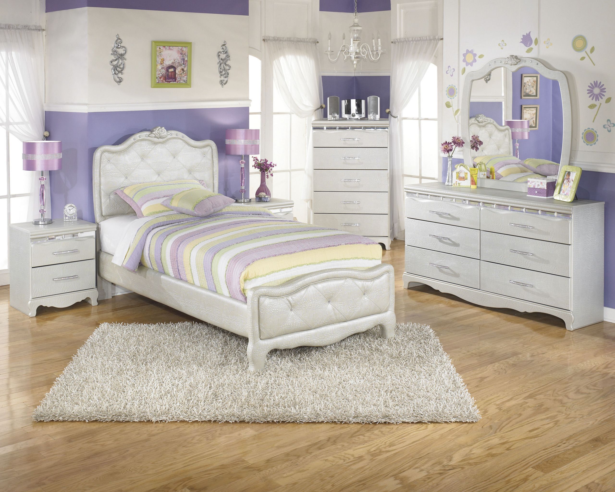 Girls Bedroom Sets Furniture
 Ashley Furniture Zarollina 2pc Kids Bedroom Set with Twin