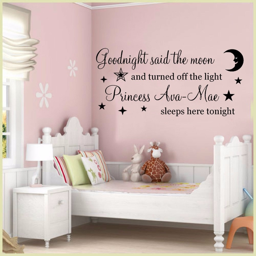 Girls Bedroom Wall Stickers
 Girls Room Wall Art Mural Removable Vinyl Wall Decal