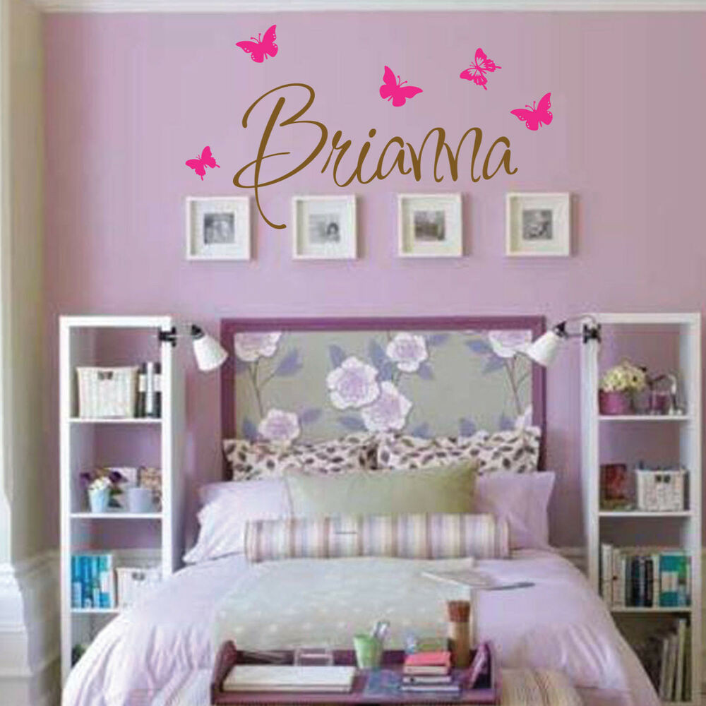Girls Bedroom Wall Stickers
 Brianna Wall Decal Girls Room Childrens Wall Decal Wall