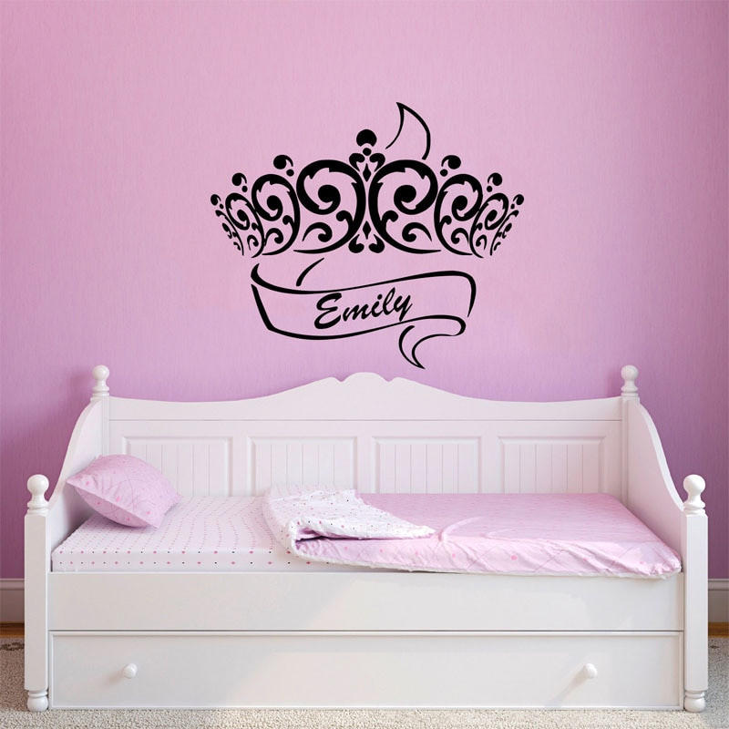 Girls Bedroom Wall Stickers
 Creative Wall Stickers Crown Baby Girls Room Wall Decor