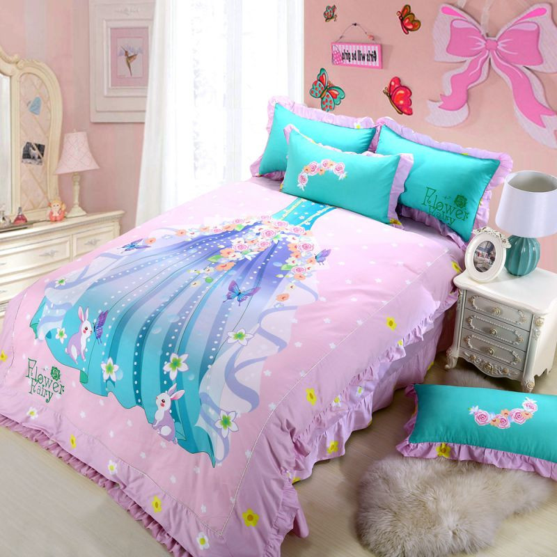 Girls Pink Bedroom Set
 Princess Bedroom Set For Little Girl Pink Bedding