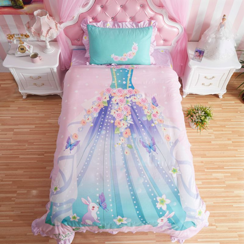 Girls Pink Bedroom Set
 Princess Bedroom Set For Little Girl Pink Bedding