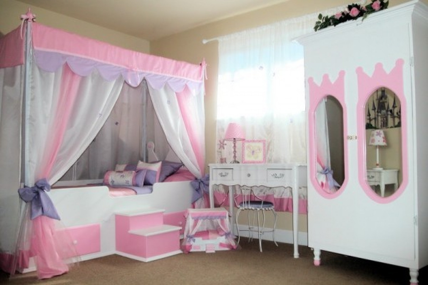 Girls Pink Bedroom Set
 83 Pink Bedroom Designs for Teenages 2020 UK Round Pulse