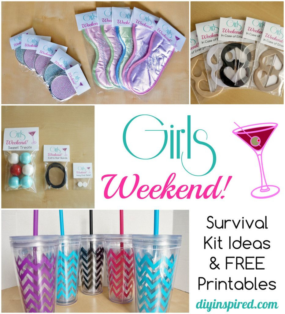 Girls Weekend Gift Bag Ideas
 DIY Bachelorette Party Favor Ideas FREE Printable
