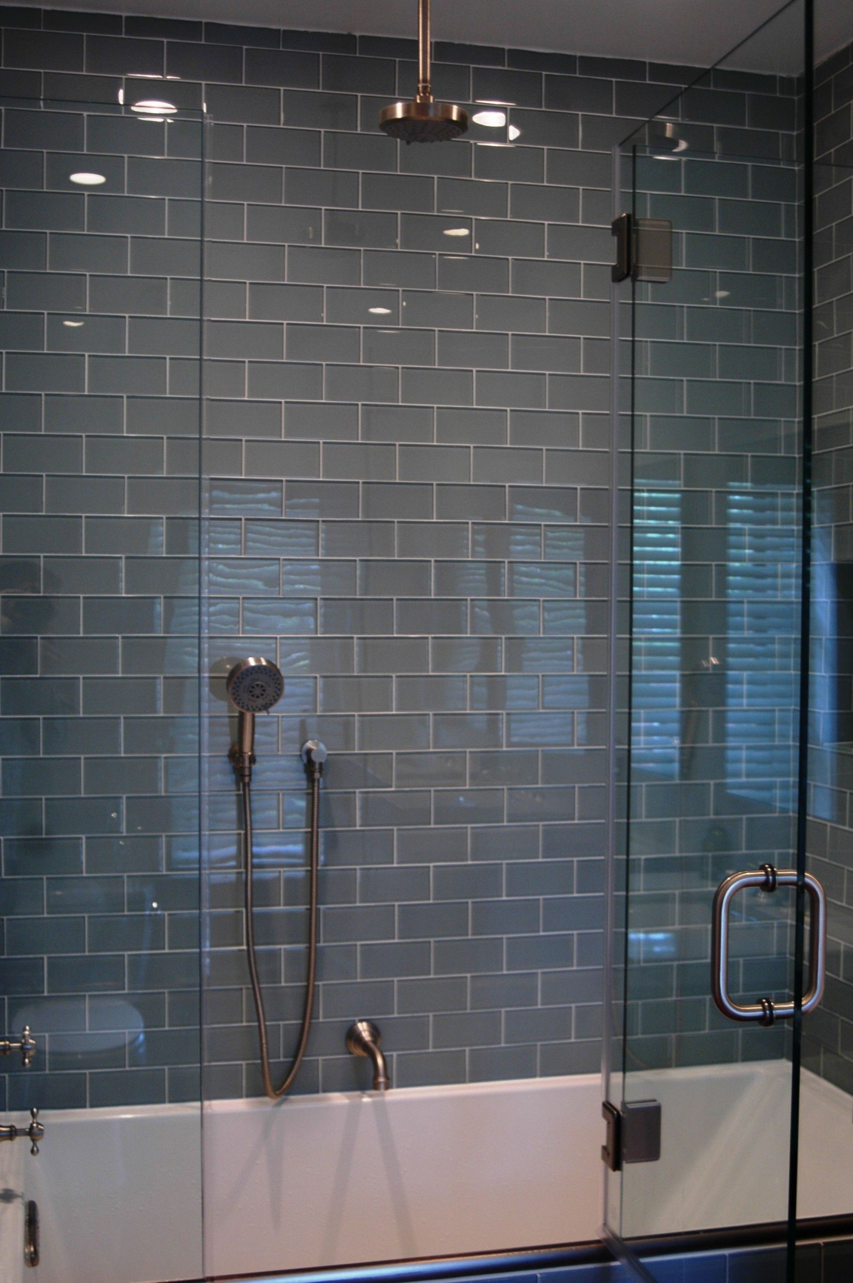 Glass Subway Tile Bathroom
 Designing Subway Tile Shower Installation MidCityEast