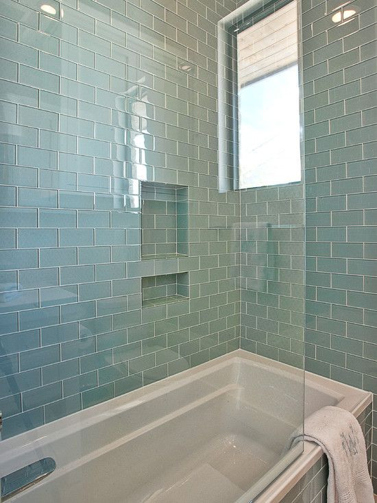 Glass Tiles Bathroom
 40 blue glass bathroom tile ideas and pictures 2020