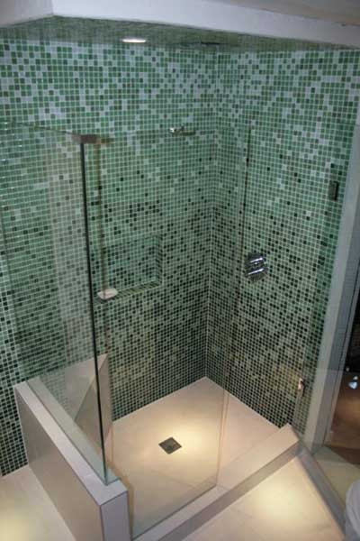 Glass Tiles Bathroom
 Glass Tile Bathroom Look at the variety at