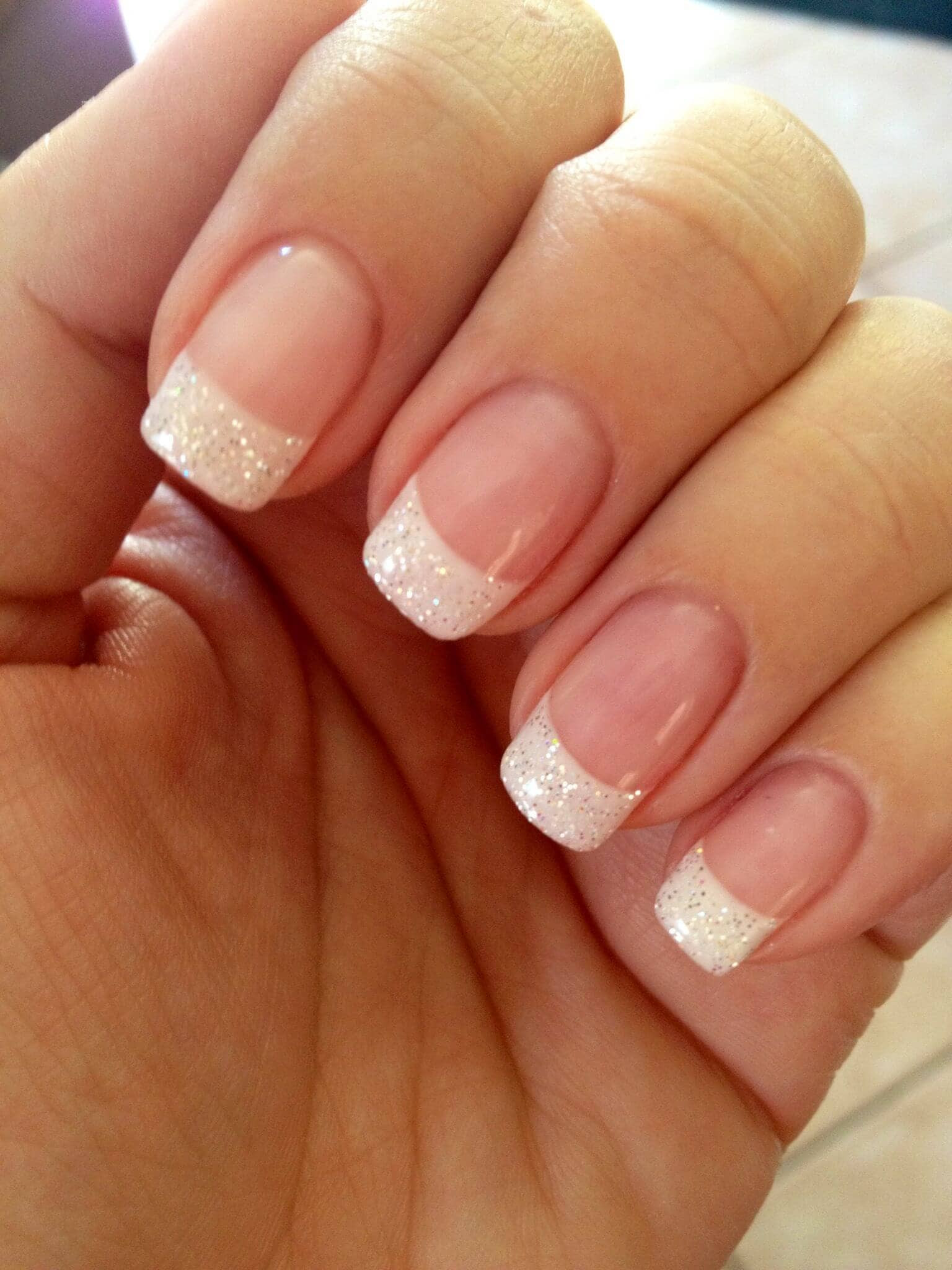 Glitter French Tip Nail Designs
 50 Awesome French Tip Nails to Bring Another Dimension to