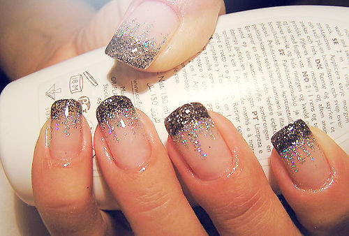 Glitter French Tip Nail Designs
 50 Most Beautiful Glitter French Tip Nail Art Design Ideas