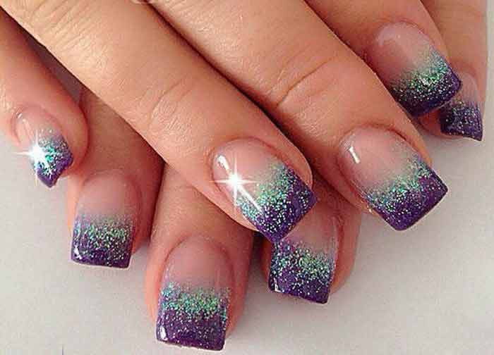 Glitter French Tip Nail Designs
 best french tip nail designs with glitter – Nailshe