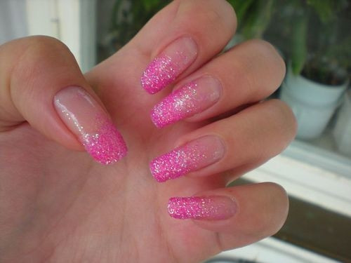 Glitter Nails Pinterest
 Glitter Pink Nails s and for