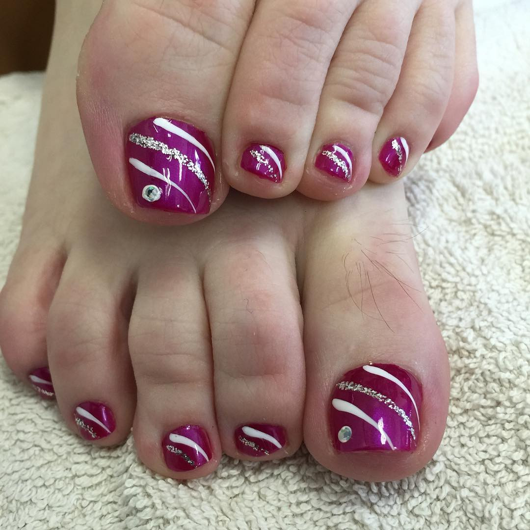 Glitter Toe Nails
 22 Fall Toe Nail Art Designs Ideas