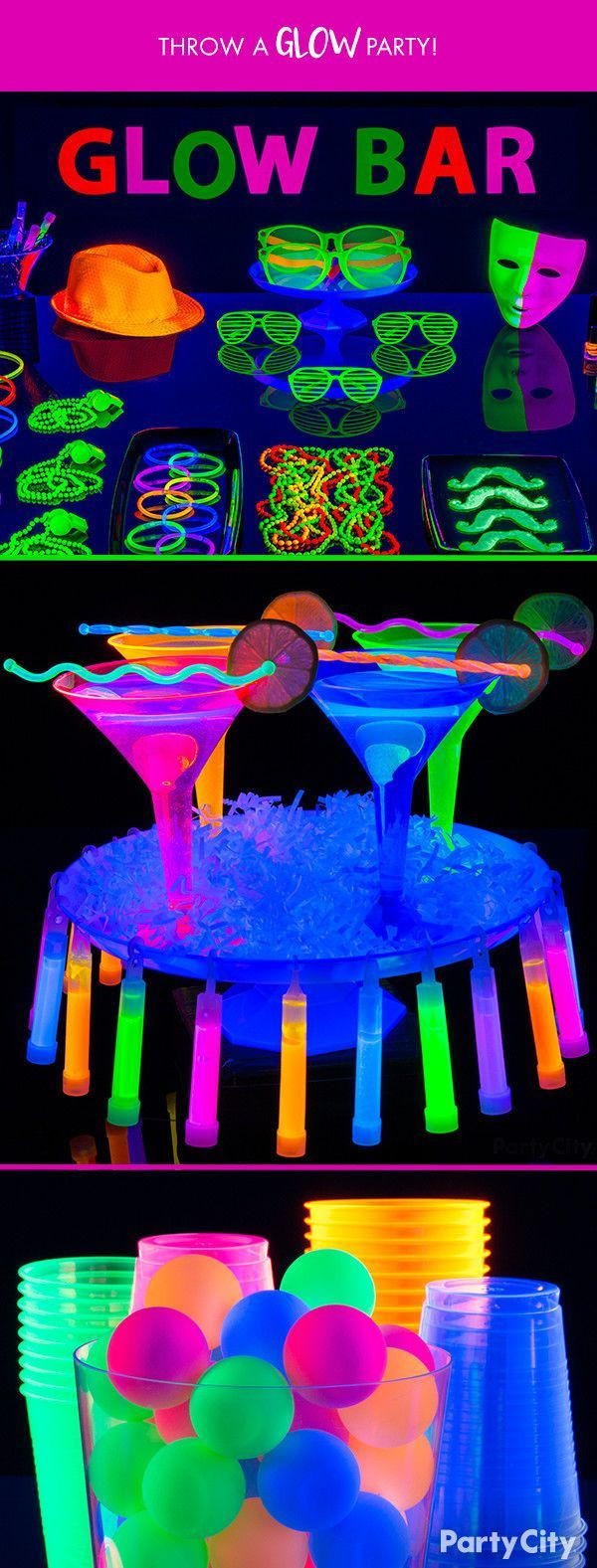 Glow In The Dark Pool Party Ideas
 When the lights go out the party’s on Let it glow all