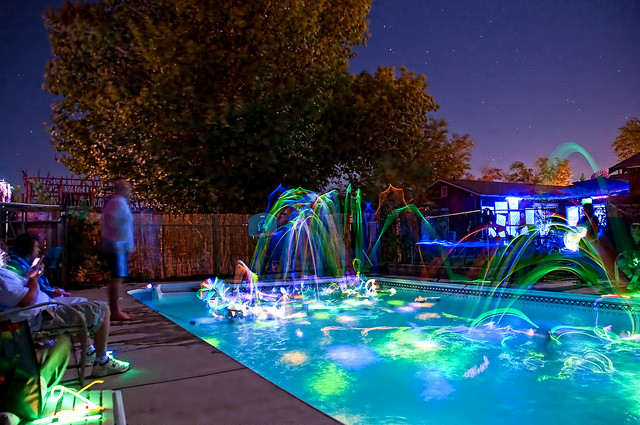 Glow In The Dark Pool Party Ideas
 Glowing Pool Party with Glow Sticks – ActiveDark