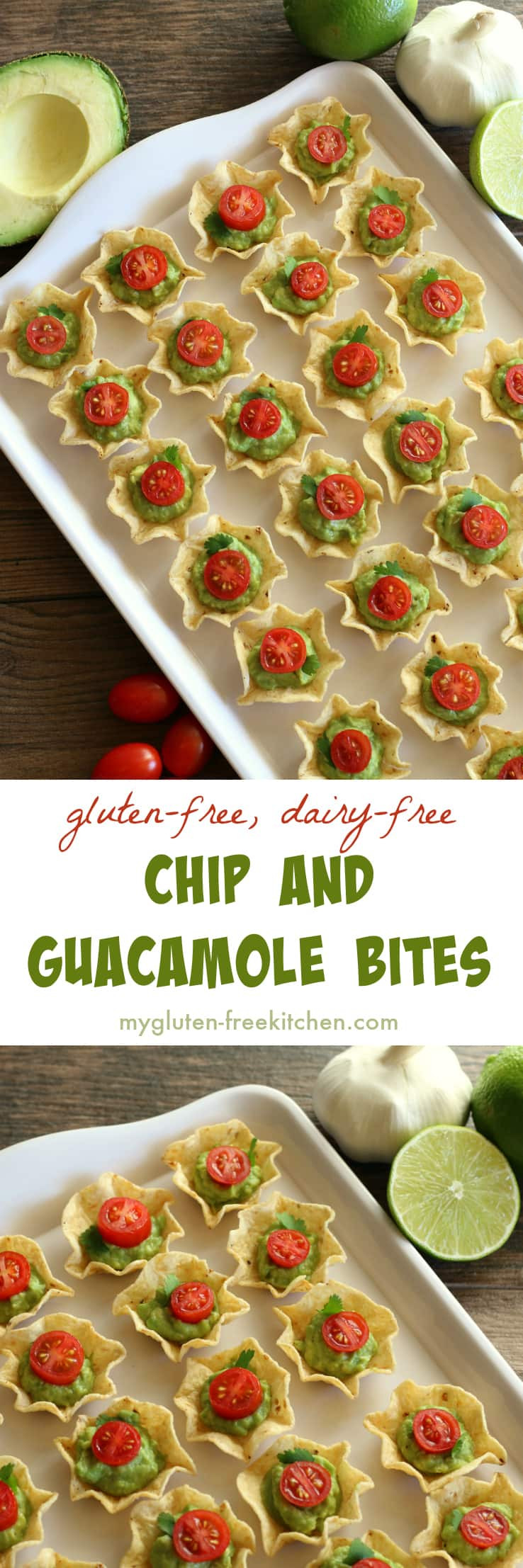 Gluten Free Dairy Free Appetizers
 Gluten free Chip and Guacamole Bites