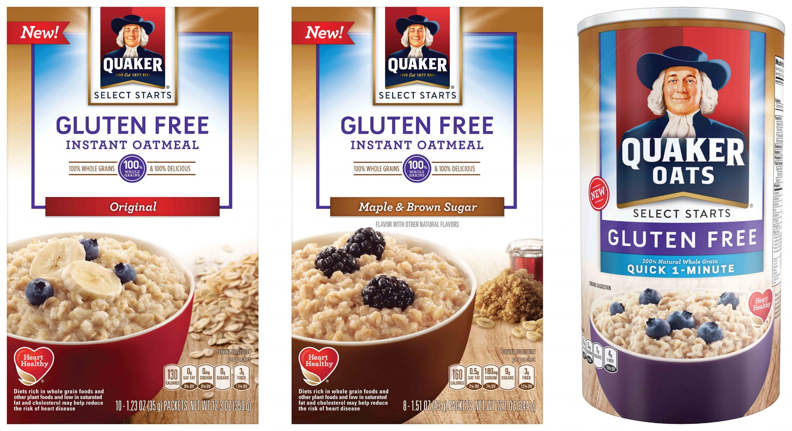Gluten Free Quaker Oats
 Quaker Oats Gluten Free Oatmeal Launches Nationwide in