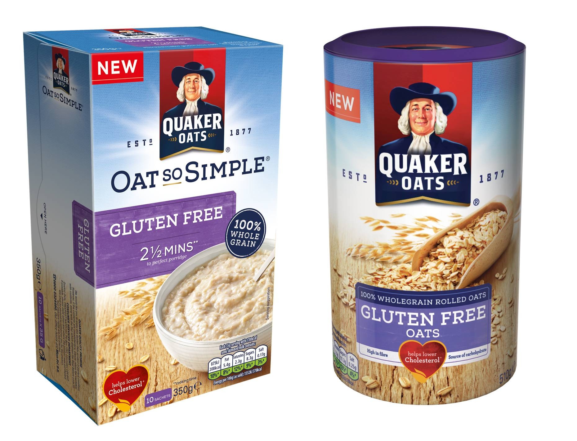 Gluten Free Quaker Oats
 Quaker Oats launches gluten free variants