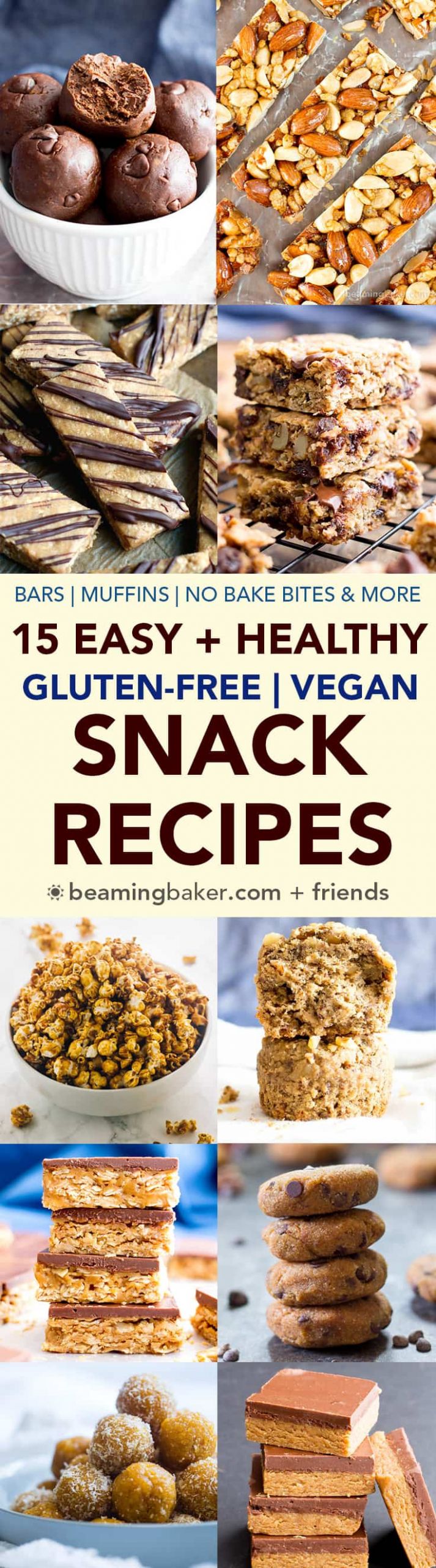 Gluten Free Snack Recipes
 15 Easy Healthy Gluten Free Vegan Snack Recipes Beaming