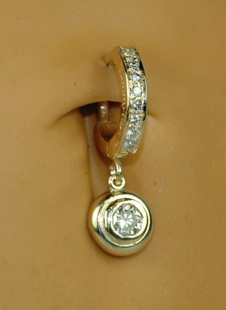 Gold Body Jewelry
 TummyToys Custom 14K Gold Diamond Body Jewelry y Navel
