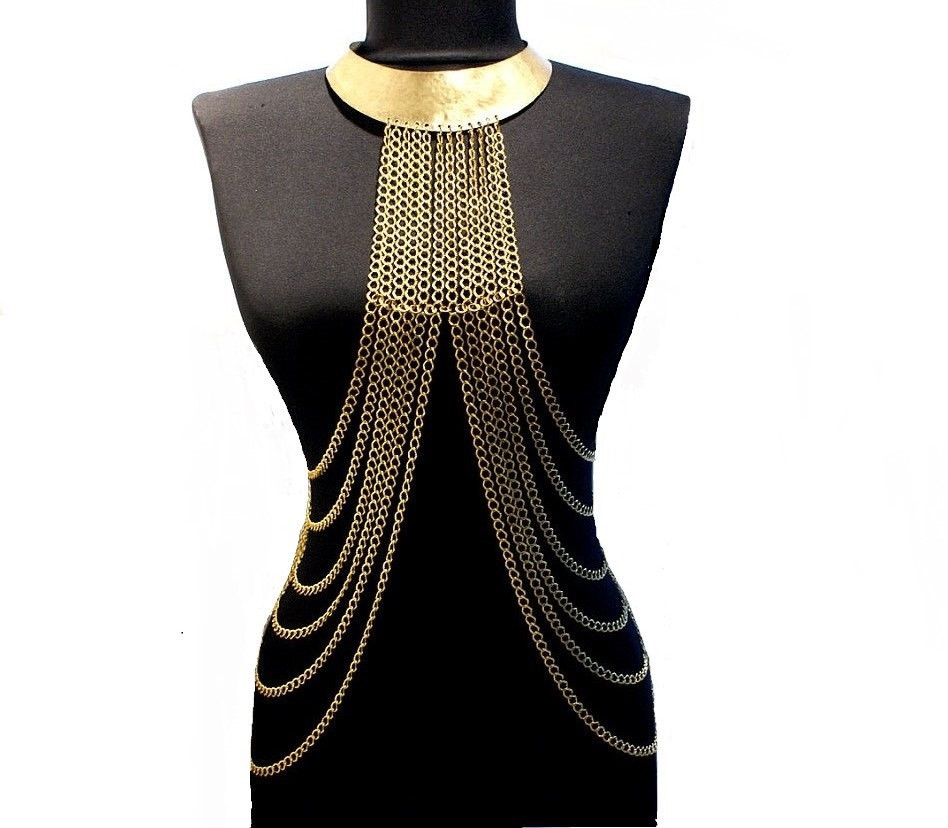Gold Body Jewelry
 body chain necklace gold body chain necklace gold harness