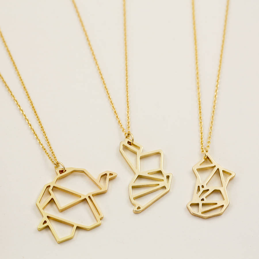 Gold Pendant Necklace
 gold animal pendant necklace by j&s jewellery