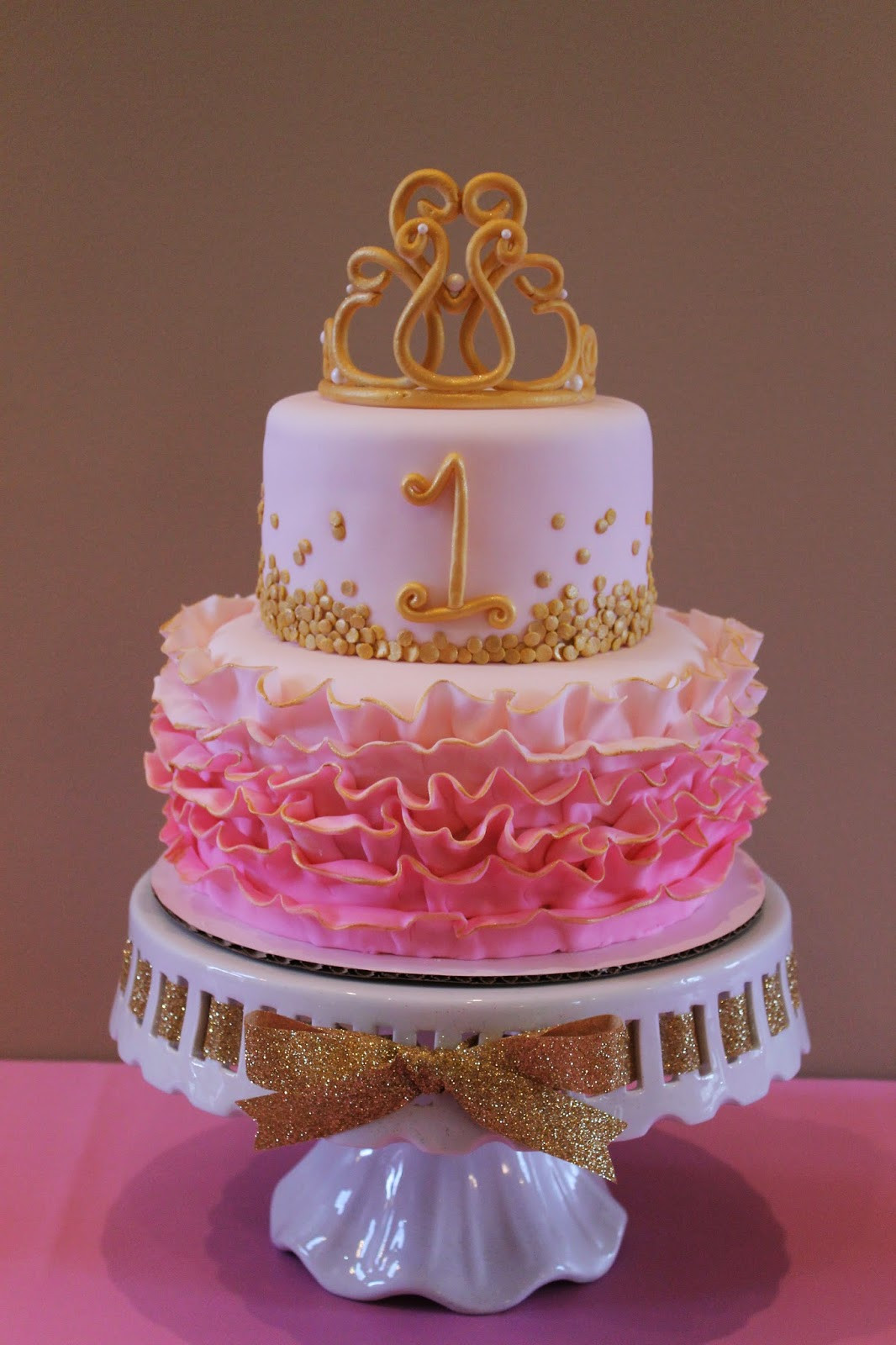 Golden Birthday Cake Ideas
 Richly Blessed Emery s 1st Birthday Party